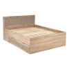 Rustico ágy 160 x 200 cm, artisan tölgy