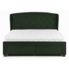 Sabrina ágy 160 x 200 cm, sötét zöld