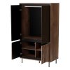 Stuga szekrény, dió / fekete