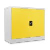 Alacsony univerzális fémszekrény 90 x 40 x 80 cm, hengerzár, sárga - ral 1023