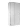 Univerzális fém szekrény tolóajtókkal 90 x 40 x 185 cm, hengerzár, szürke - ral 7035