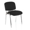 Viva N konferencia szék, króm lábak, fekete
