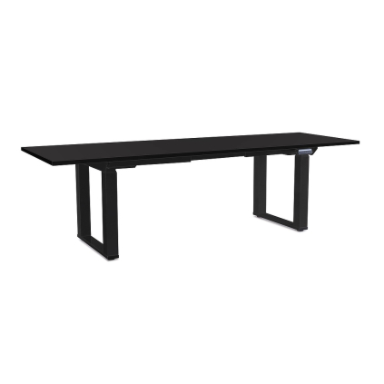Masă înălțime reglabilă OfficeTech Strong 240 x 80 cm, picioare negre, negru