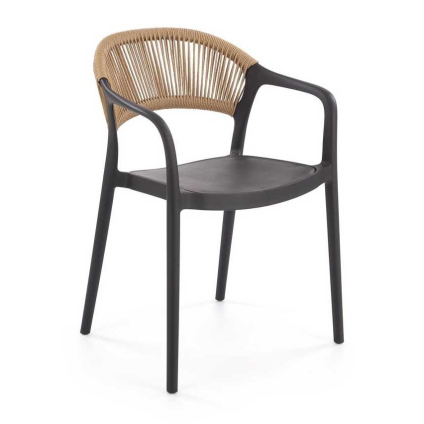 Scaun de bucătărie Auryn, maro / negru