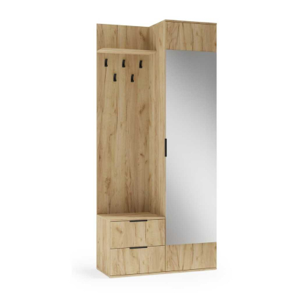 Set mobilier hol Garner, stejar auriu