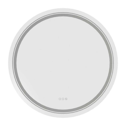 Oglindă Amyra cu iluminare LED 60 cm, argint