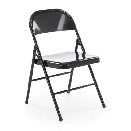 Scaun pliabil Acton, negru