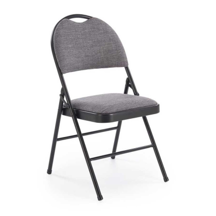 Scaun pliabil Dover, gri / negru