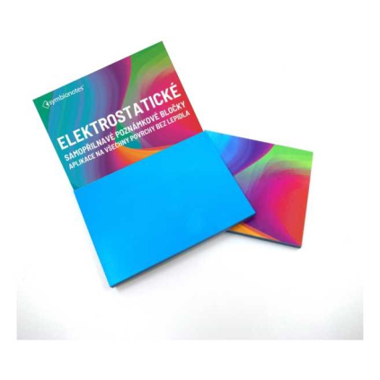 Bloc mic de notițe electrostatic Symbionotes 19 x 10 cm - 100 foi, albastru