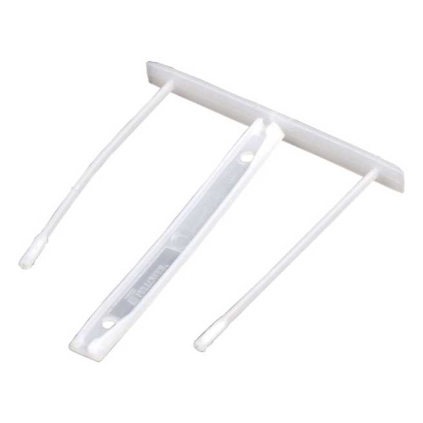 Clips de arhivare Fellowes, lungime 85 mm - 50 buc, alb