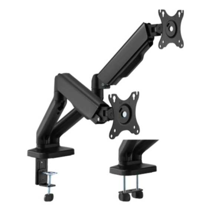 Suport monitor Brateck LDT46-C024E, 2 brațe, negru
