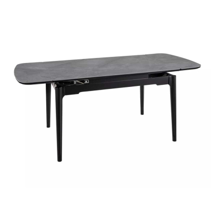 Masă de bucătărie Priano, gri / negru