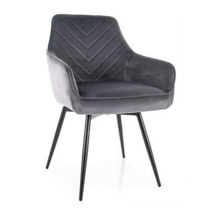 Scaun de bucătărie Montale Velvet, gri