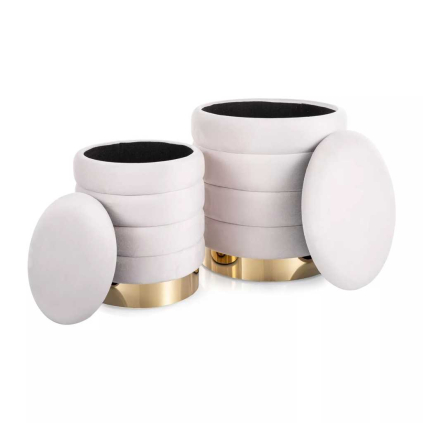 Taburet Bonfol Velvet, crem