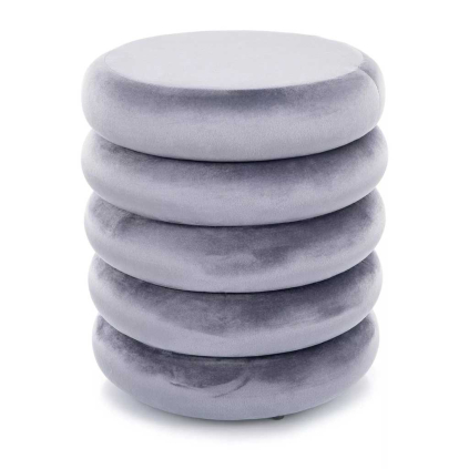 Taburet Palante Velvet, gri
