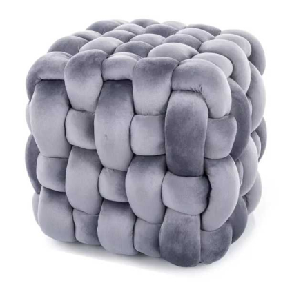 Taburet Vernier Velvet, gri
