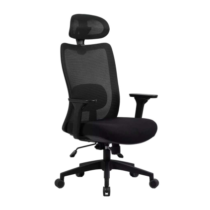 Scaun de birou Bevera Plus, negru