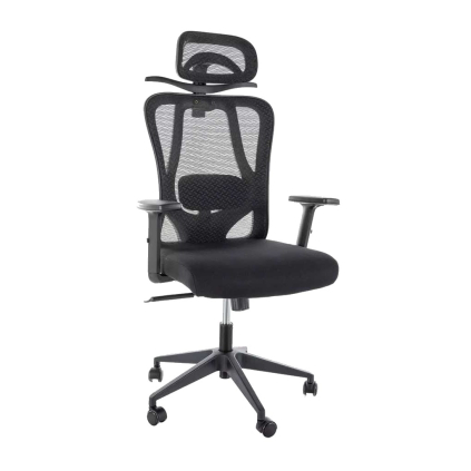 Scaun de birou Valrose, negru