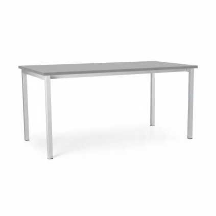 Masă universală cu picioare metalice 160 x 80 cm, gri deschis