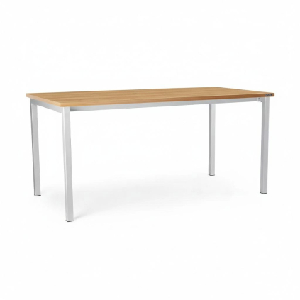 Masă universală cu picioare metalice 160 x 80 cm, stejar auriu