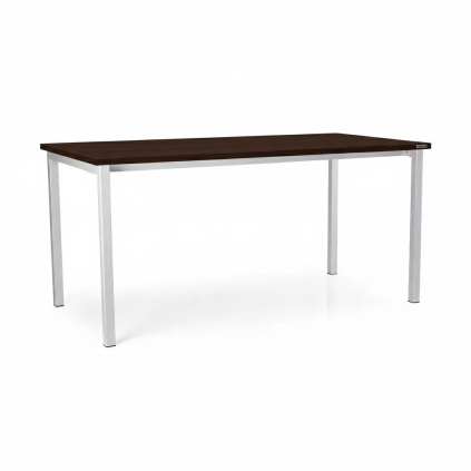 Masă universală cu picioare metalice 160 x 80 cm, wenge