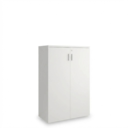 Dulap mediu SimpleOffice 80 x 40 x 120 cm, alb