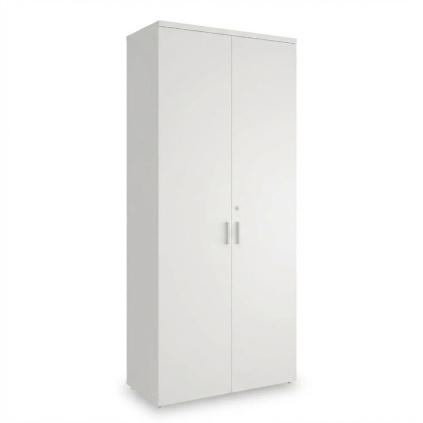 Dulap înalt SimpleOffice 80 x 40 x 180 cm, alb