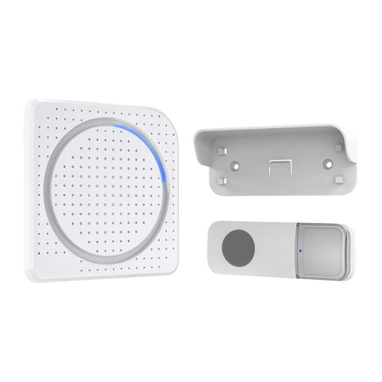 Sonerie wireless pe baterii 1L68, 200m, learning code, alb