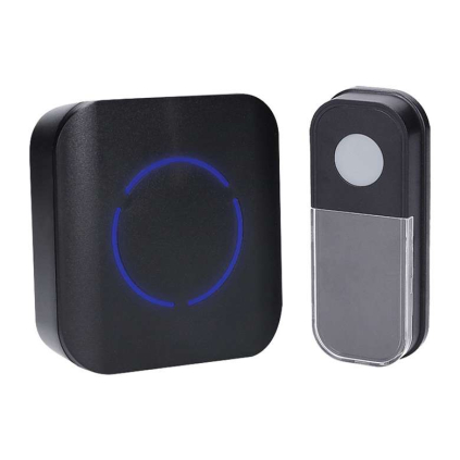 Sonerie wireless la priză 1L82, 180m, learning code, negru