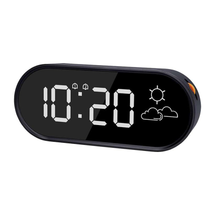 Ceas cu prognoză meteo CA10B, negru