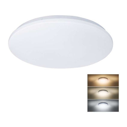 Plafonieră LED Plain reglabil – diametru 38 cm, alb