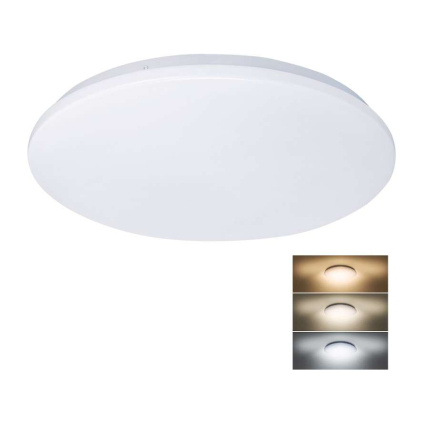 Plafonieră LED Plain reglabil – diametru 45 cm, alb