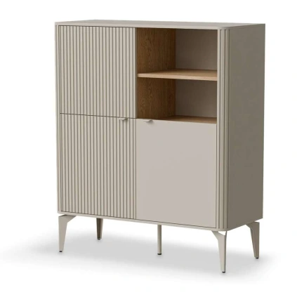 Comodă Isalo II, crem / stejar cremona