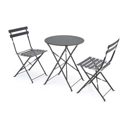 Set de balcon Perivoli, negru