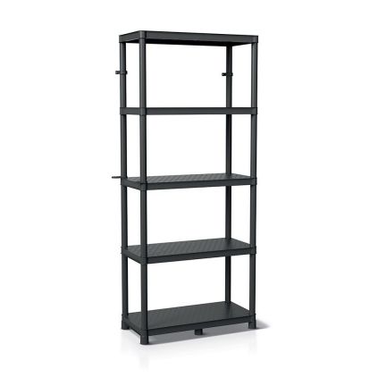 Raft din plastic 74 x 36 x 172,5 cm, negru