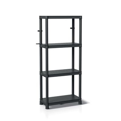 Raft din plastic 58 x 28 x 131,5 cm, negru