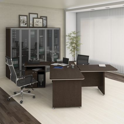 Set mobilier de birou TopOffice 7, wenge