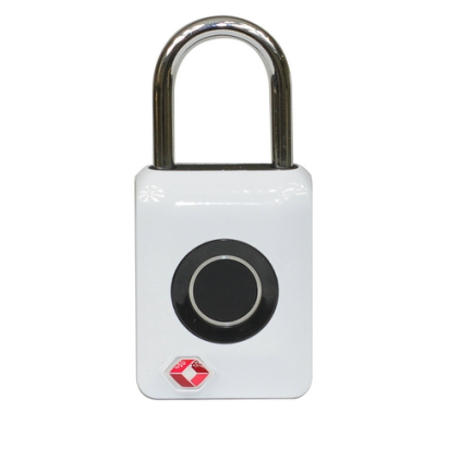 Lacăt biometric cu cod numeric, alb