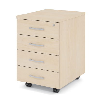 Container Impress 40,6 x 50,1 cm - 4 sertare, paltin