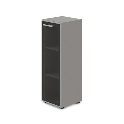 Dulap îngust mediu TopOffice, dreapta, 39,9 x 40,4 x 119,5 cm, gri