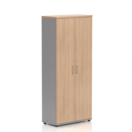 Dulap înalt lat Visio LUX 80 x 38,5 x 183,5 cm, stejar