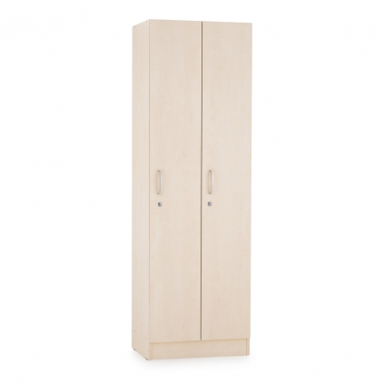 Dulap din lemn Visio - 2 compartimente, 60 x 42 x 190 cm, paltin