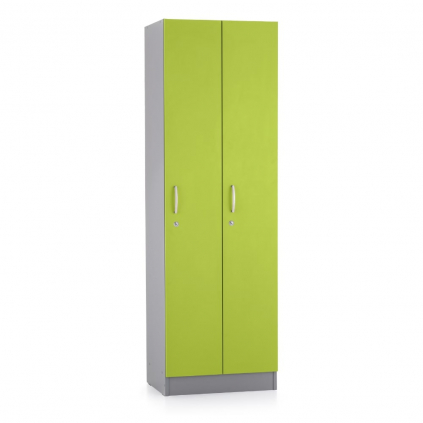 Dulap din lemn Visio LUX - 2 compartimente, 60 x 42 x 190 cm, verde
