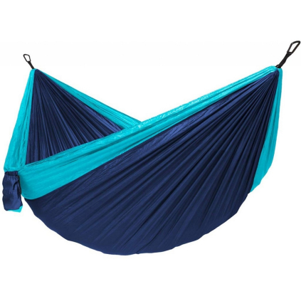 Hamac de camping pentru doi, albastru