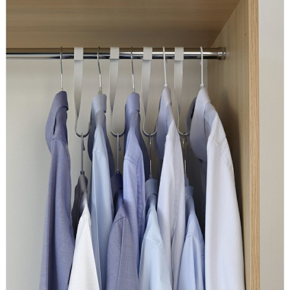 Set carlige pentru umerase Compactor Xtend, 3 buc, argintiu