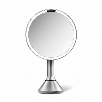 Oglindă Simplehuman cu luminozitate LED Dual reglabilă, oțel inoxidabil mat