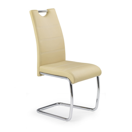 Scaun de bucaterie Amalia, bej/argintiu