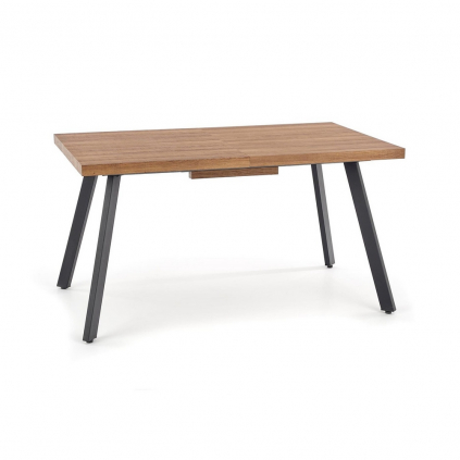 Masa de bucaterie Berlin 160 cm, miere de nuc / negru