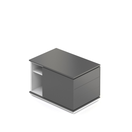 Container Creator 90,4 x 53,6 cm, 2 module - dreapta, alb / antracit