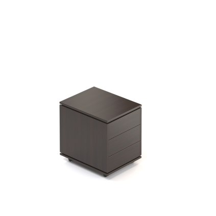 Container Creator 46,4 x 60 cm, mobil, alb/wenge